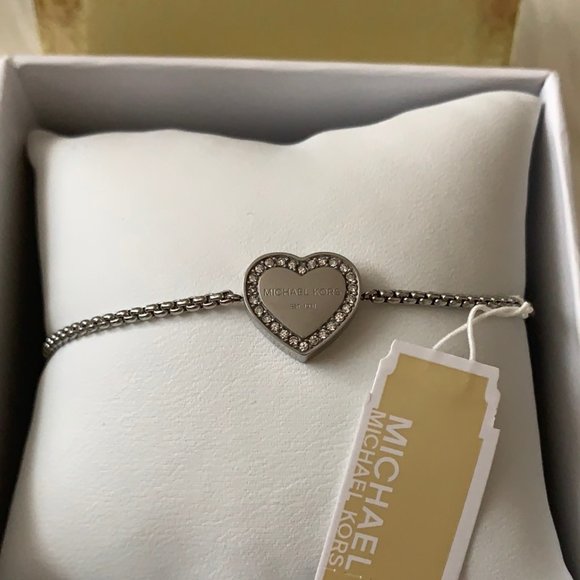 MICHAEL KORS Heritage Pave Heart Slider Bracelet - Picture 2 of 4